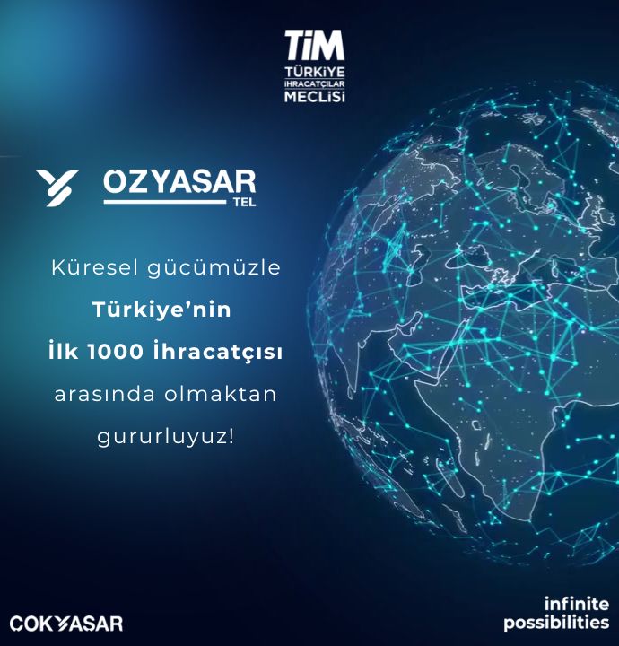 Türkiye’nin İlk 1000 İhracatçısı arasında olmaktan gururluyuz!