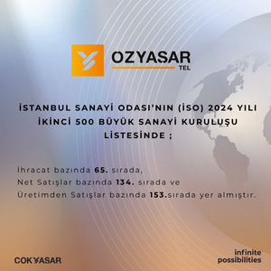 İSO İkinci 500'de Güçlü Yükselişimizle Yer Aldık!